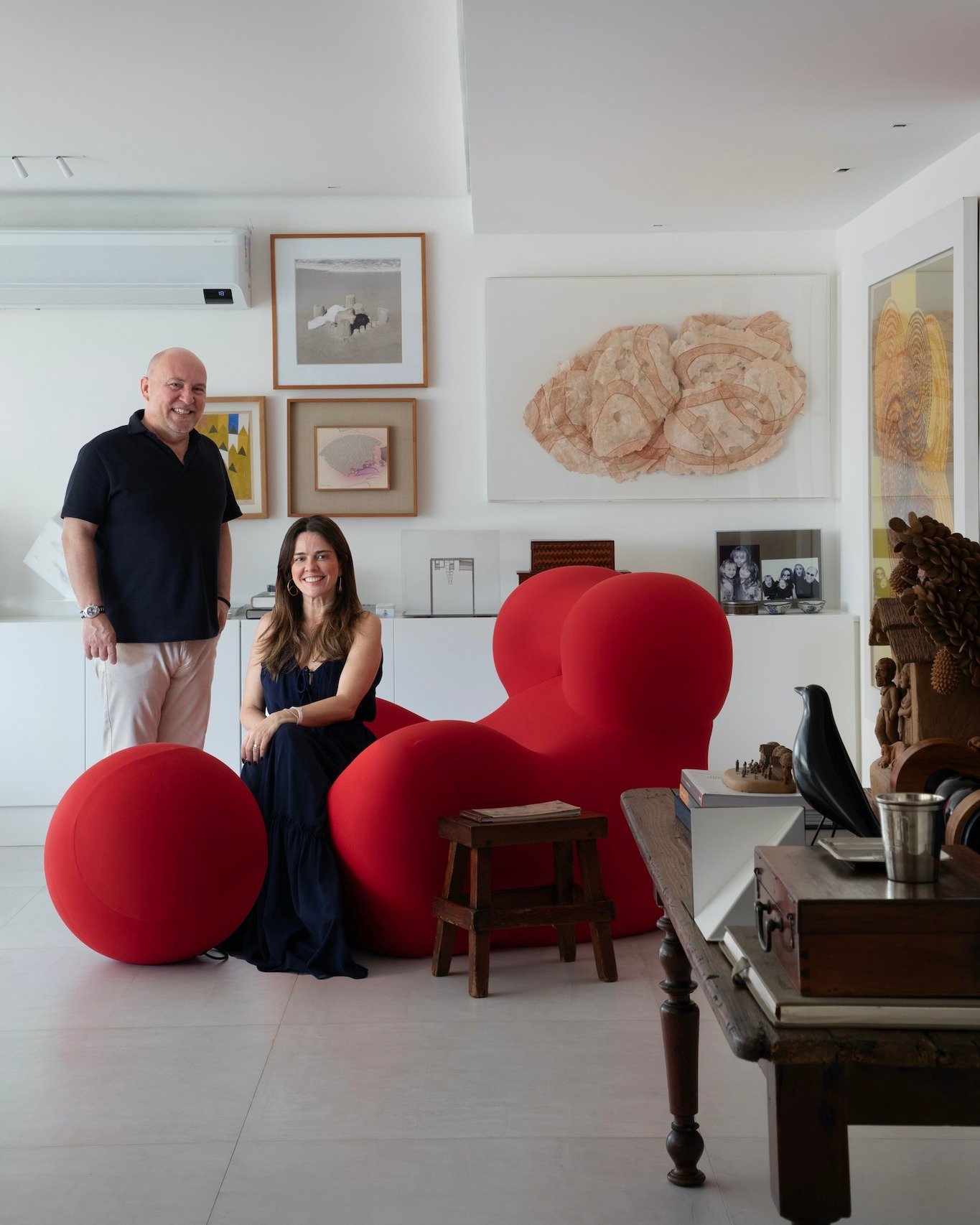 Publicação da Casa e Jardim no Instagram sobre apartamento de Ana Moura